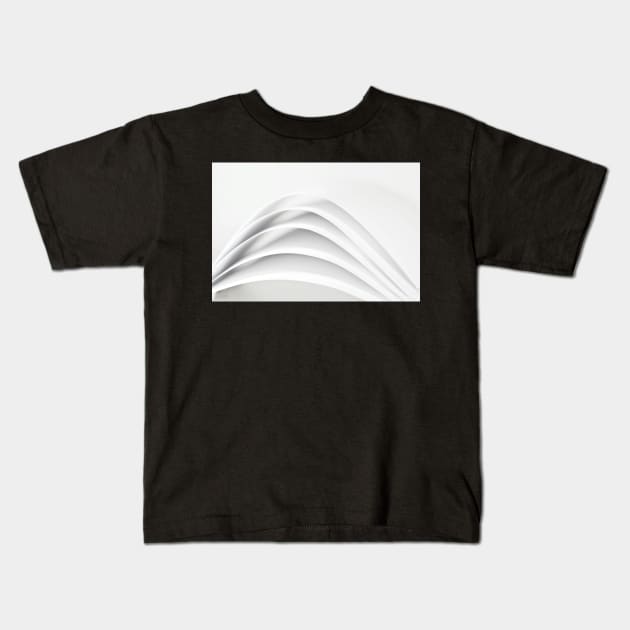 White Paper folded around each other Kids T-Shirt by Design A Studios